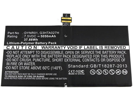 EAN 5706998702364 - CoreParts TABX-BAT-MIS172SL batería recargable industrial Polímero de litio 5050 mAh 7,5 V imagen 1