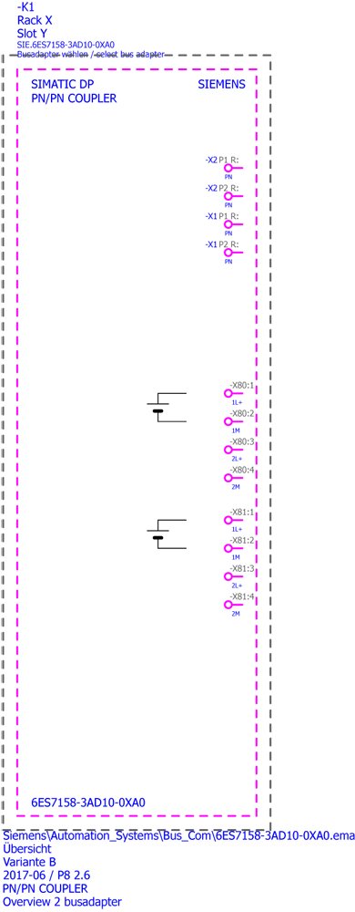 Siem 6es7158-3ad10-0xa0 Simatic Pn Pn Coupler