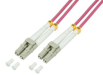 Logilink Fp4lc75 Cable De Fibra Optica 75 M Lszh Om4 2x Lc Violeta