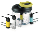 Tefal 5-Sekunden Zerkleinerer, Maxi-Kit Mit 4 Klingen (Negro/Verde, Manuell, 900ml) K13210