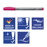 EAN 4007817097144 - Staedtler Pigment Arts Brush Pen Greens & Turquoises rotulador Verde, Turquesa 6 pieza(s) imagen 5