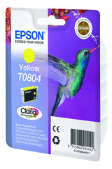 Tinta Original Epson T0804 Yellow Para Epson Stylus Photo P50 , Px650 , Px660 , Px700w ,Px710w ,Px720wd