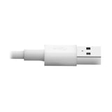 Tripp Lite M100-006-Wh Cable De Sincronización Y Carga Usb A A Lightning, Certificado Mfi - Blanco, M/M, Usb 2.0, 1.83 M [6 Pies]