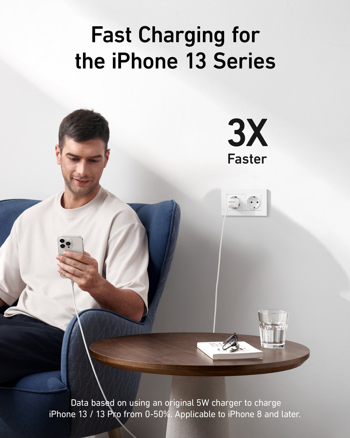 Cargador Anker 511 20w Powerport Iii Nano Pro Usb-C - Blanco