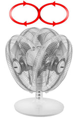 Ventilador De Sobremesa Unold 86810 Silverline Blanco/Gris