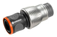 EAN 4078500031974 - Gardena 18256-20 accesorio para manguera Conector de manguera Metal, Plástico Negro, Gris, Metálico 1 pie imagen 1
