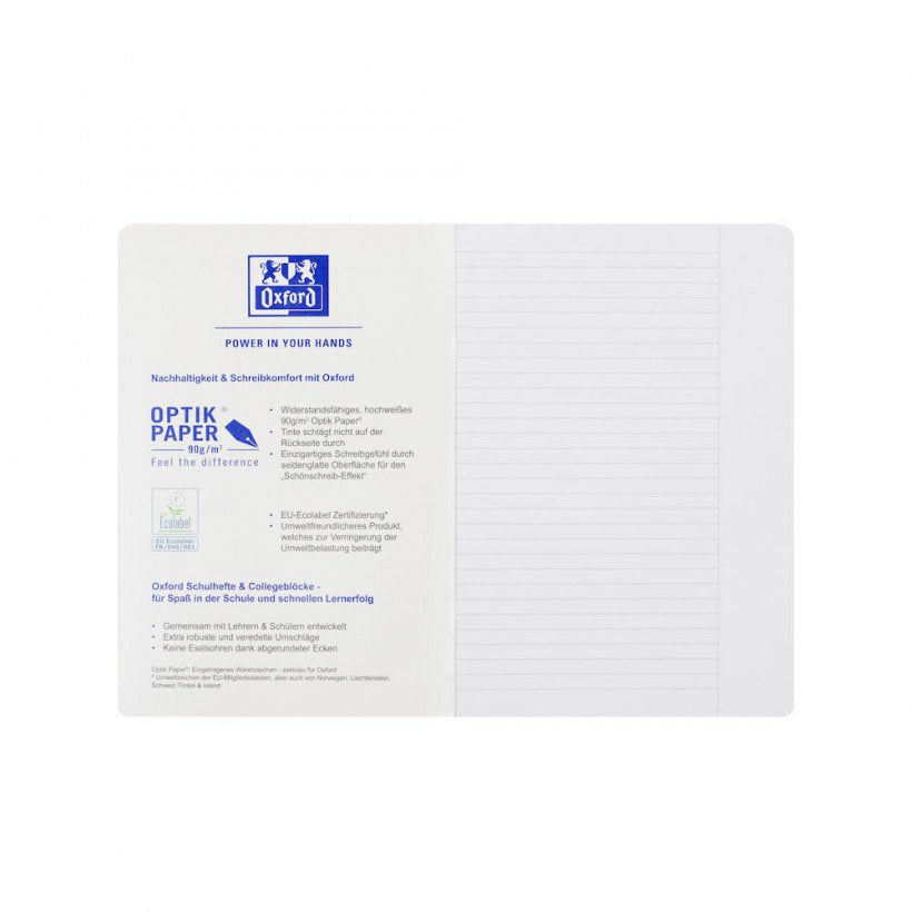 Oxford Cuaderno Escolar Touch Pautado 25 Rayado Din A4 - Material De Oficina - A4