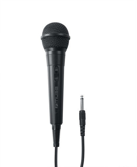 Muse Mc-20 B Micrófono Con Cable - Respuesta De Frecuencia: 30hz - 15khz - Sensibilidad: -73db ± 3db [0db = 1v / Upar]
