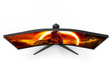 Monitor  Aoc G2 Cu34g2xe/Bk  [34] 3440 X 1440 Pixeles Negro, Rojo