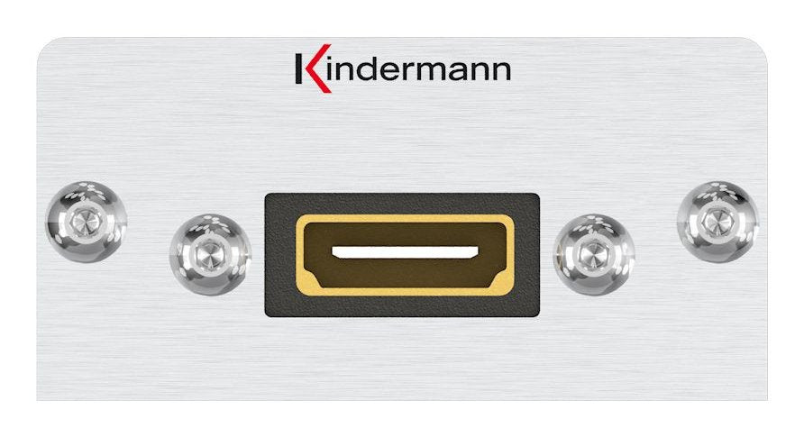 Kindermann 7444000542 Hdmi Inserto 50x50 Con Mazo De Cables
