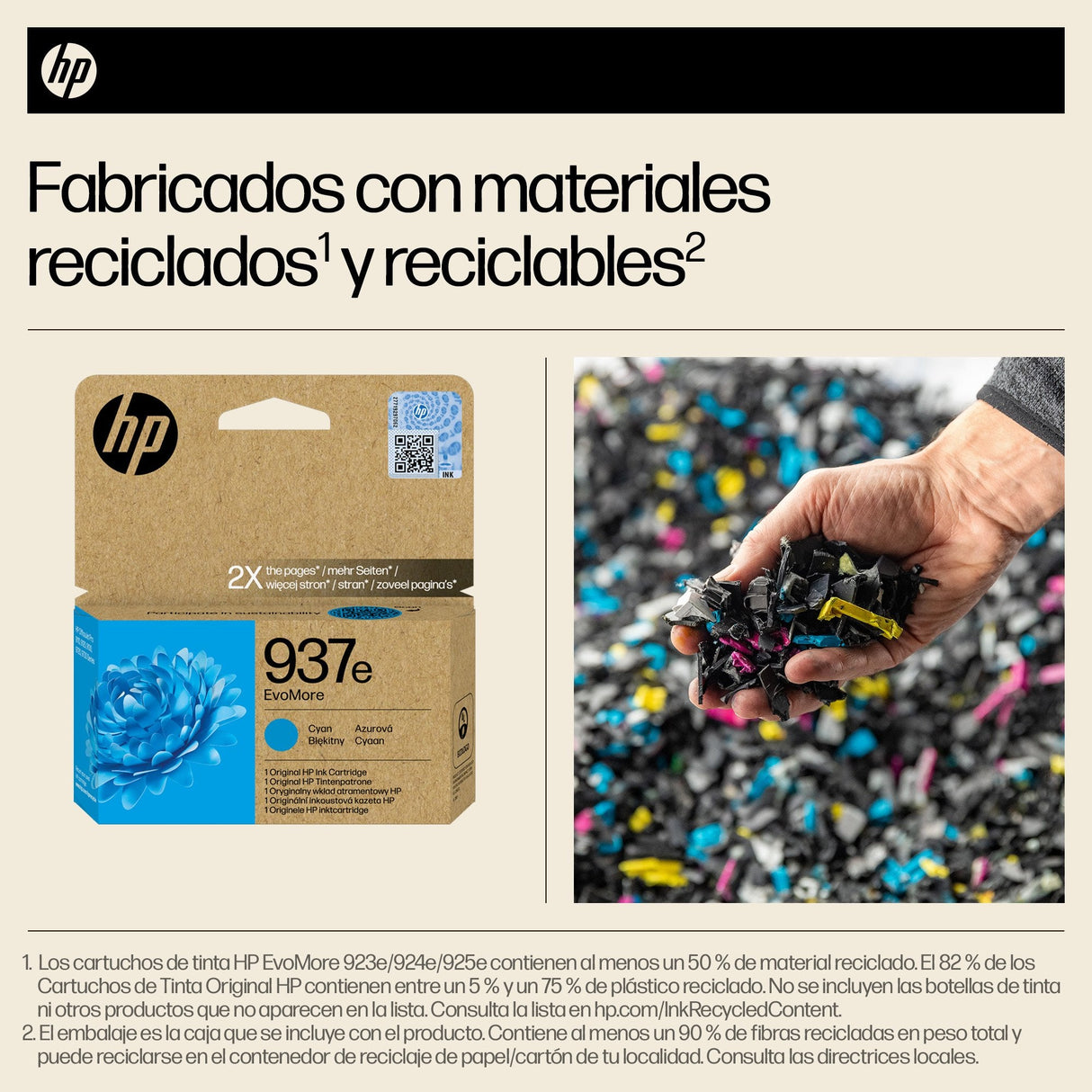 EAN 0196786147623 - HP 937e EvoMore Cyan Original Ink Cartridge cartucho de tinta 1 pieza(s) Alto rendimiento (XL) imagen 2