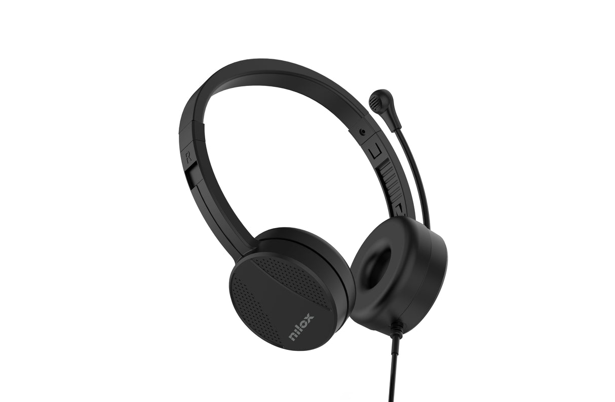 Auriculares Nilox Nxausb01 Alámbrico  Negro