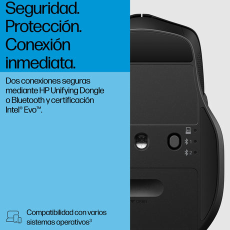 EAN 5715063677353 - HP 685 Comfort Dual-Mode Mouse ratón Hogar mano derecha Bluetooth + USB Type-A 1200 DPI imagen 3