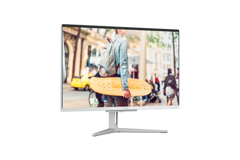 All In One Medion Akoya E23405 Md62581 23.8" 1920 X 1080 Pixeles  4 Gb Ddr4-Sdram 128 Gb Ssd W11 Home Wi-Fi 5 (802.11ac) Plata