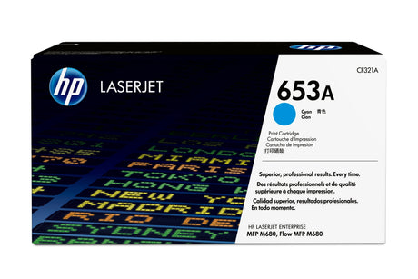 EAN 0886112501136 - HP 653A Cyan Original LaserJet Toner Cartridge cartucho de tóner 1 pieza(s) imagen 1
