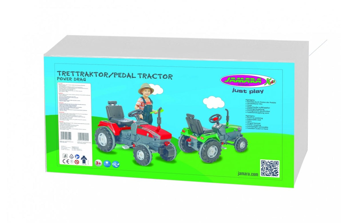 Tractor De Pedal Jamara Power Drag Rojo