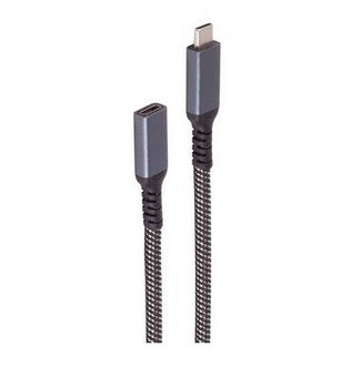 Shiverpeaks Usb-C Verlängerungscable 3.2 Pd Textil 1,5m