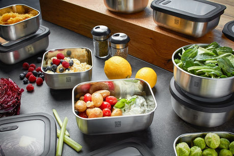 EAN 4006664127769 - GEFU 12776 recipiente de almacenar comida Rectangular Contenedor 2,6 L Negro, Acero inoxidable 1 pieza(s) imagen 4