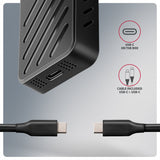 Eem2-20g Carcasa Externa De Aluminio Usb-C 3.2 Gen 2 M.2 Nvme Ssd 20gbps