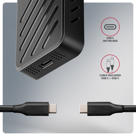 EAN 8595247908483 - Axagon EEM2-20G NVMe-SSD-Gehäuse USB-C 3.2 20 Gbps 2230 - 2280 - schwarz Caja externa para unidad de esta imagen 12