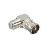 Adaptador Inline F-Quick Macho Sat A F Hembra Sat En Ángulo