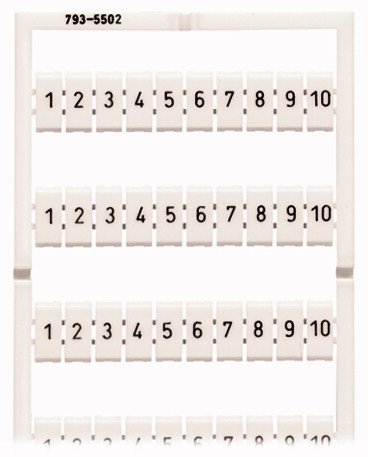 Wago 793-5502 Wmb-Beschriftungskarte, Als Karte, Bedruckt,Wei