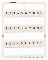 Wago 793-5502 Wmb-Beschriftungskarte, Als Karte, Bedruckt,Wei
