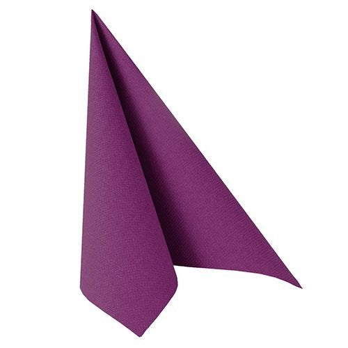Papstar Royal Collection - Serviette - Tamaño 40 X 40 Cm - Einweg - Color Lila  (Paquete De 50)
