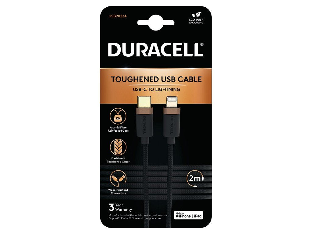 Duracell Duracell 2m Usb-C To Lightning Braided Para Iphone 8, Iphone X, Iphone 11 Usb9022a