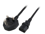 Efb Netzleitung Uk Bs1363a - C13 180, Schwarz, 2m, 3x1.00 Mm