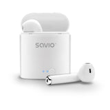 EAN 5901986044833 - Savio TWS-01 Białe Auriculares Inalámbrico Dentro de oído Llamadas/Música/Deporte/Uso diario Bluetooth Bl imagen 2