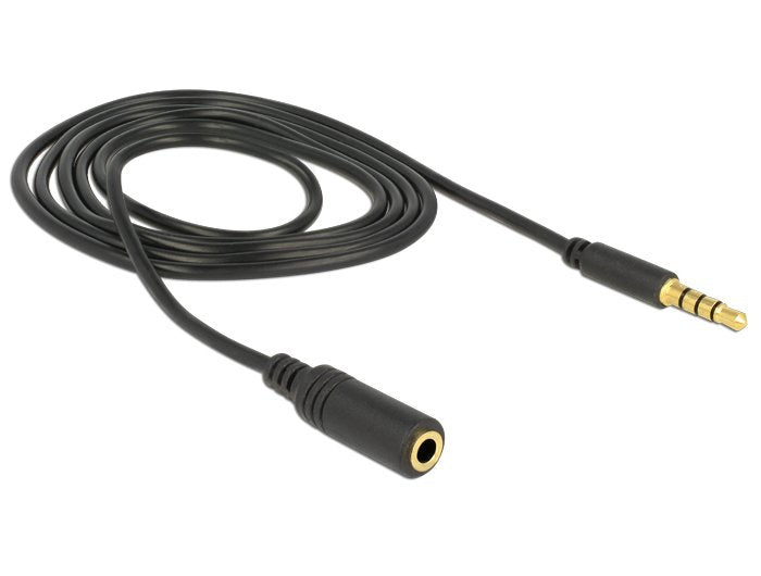 EAN 4043619846665 - DeLOCK 84666 cable de audio 1 m 3,5mm Negro imagen 2
