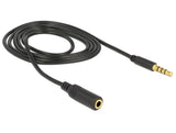 EAN 4043619846665 - DeLOCK 84666 cable de audio 1 m 3,5mm Negro imagen 2