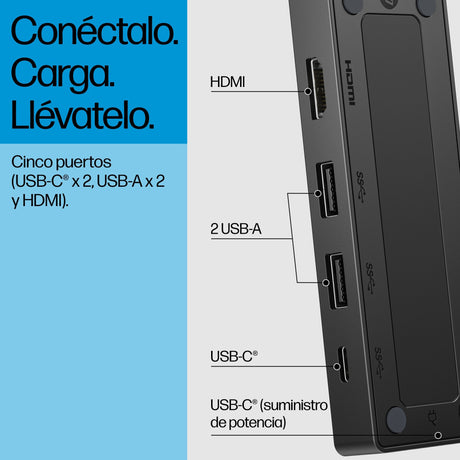 EAN 0197497619133 - HP USB-C Travel Hub G3 USB 3.2 Gen 2 (3.1 Gen 2) Type-C imagen 7