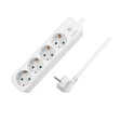 EAN 4052792057775 - LogiLink LPS245 base múltiple 1,5 m 4 salidas AC Interior Blanco imagen 1