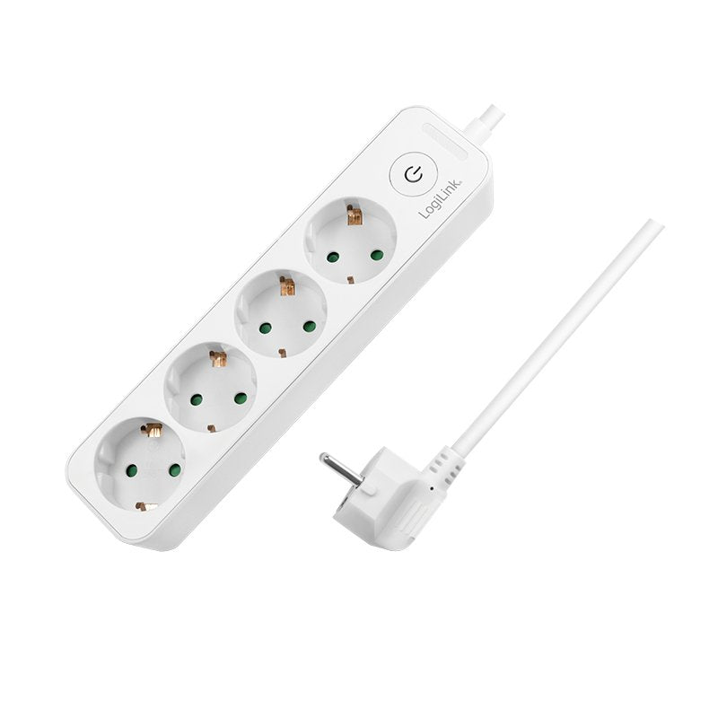 EAN 4052792057775 - LogiLink LPS245 base múltiple 1,5 m 4 salidas AC Interior Blanco imagen 1