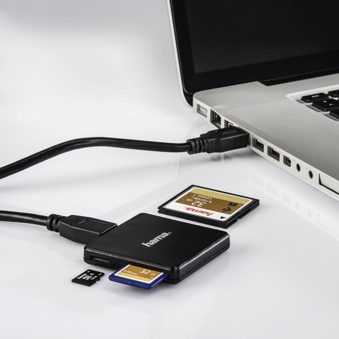 EAN 4047443303202 - Hama 00124022 lector de tarjeta USB 3.2 Gen 1 (3.1 Gen 1) Type-A Negro imagen 5