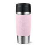 Emsa Travel Mug Taza Térmica Clásica Rosa Claro/Acero Inoxidable, 0,36 Litros N2020600