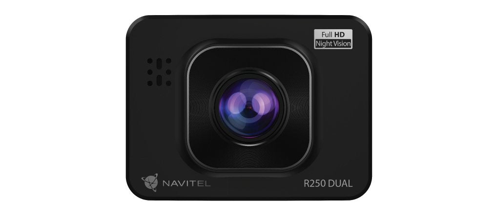 Dashcam Dual Navitel R250 Con Cámara Retrovisor Adicional