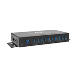 Eaton Tripp Lite Series 10-Port Industrial-Grade Usb 3.0 Superspeed Hub 20 Kv Esd Immunity Iron Housing Mountable Hub 10 X Superspeed Usb 3.0 Montaje En Riel Din Montaje En Pared