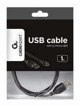 EAN 8716309082105 - Gembird CCP-MUSB2-AMBM-1M cable USB USB 2.0 Micro-USB B USB A Negro imagen 4