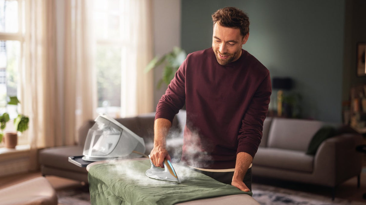 EAN 8720389001222 - Philips 7000 series PSG7040/10 estación plancha al vapor 2100 W 1,8 L Suela SteamGlide Elite Oro, Blanco imagen 4