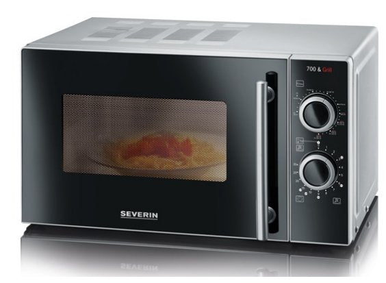 Microondas Severin Mw 7771  Combinado 20 L 700 W Negro, Plata