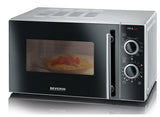 Microondas Severin Mw 7771  Combinado 20 L 700 W Negro, Plata