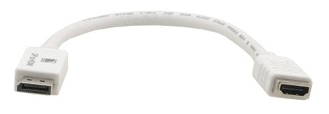 Kramer Cable Adaptador Displayport Macho / Hdmi Hembra. (Solo Displayport Compatible), No Convierte  Kramer Electronics Dp - Hdmi 0.3m, 0,3 M, Displayport, Hdmi, Blanco, Macho/Hembra