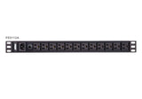 EAN 4719264647178 - ATEN PE0112G unidad de distribución de energía (PDU) 12 salidas AC 1U Negro imagen 1