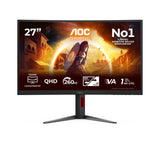 Aoc Cq27g4z2 27" 16:9 Fast Va 260hz Oc Native 240hz 2560x1440 Has 130mm Hdmi X 2x 2.0 Dp X 1x 1.4