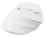 Raton Natec Crake 2 Inalambrico Vertical Bt 5.2 + 2.4ghz 2400 Dpi Color Blanco