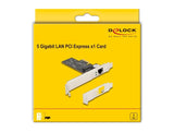 Delock 81260 Tarjeta Pci Express X1 A 1 X Rj45 5 Gigabit Lan