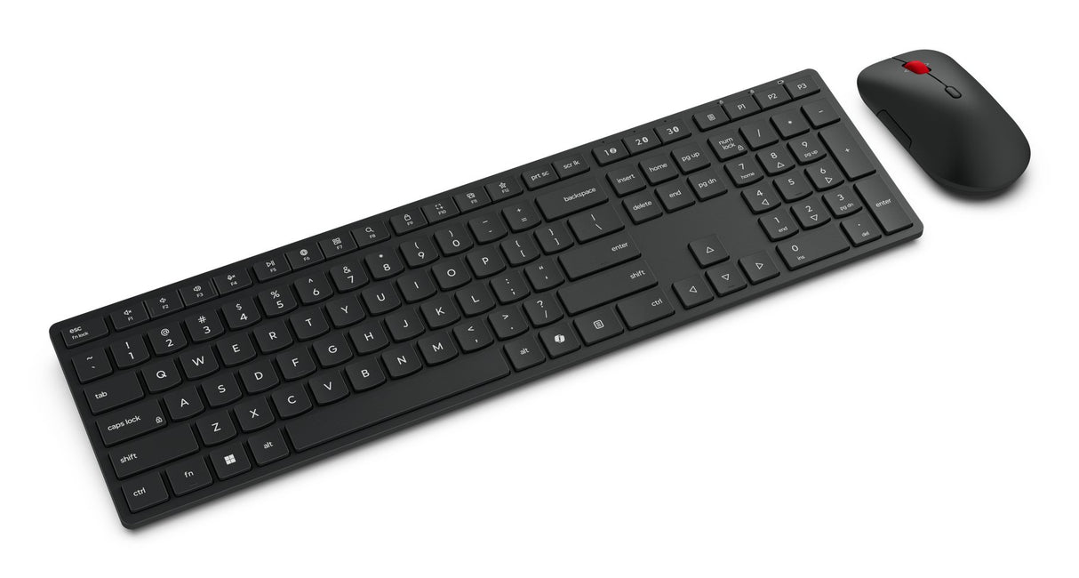 EAN 0195892125273 - Lenovo 4X31S04848 teclado Ratón incluido Oficina RF Wireless + Bluetooth Inglés de EE. UU. Negro imagen 2